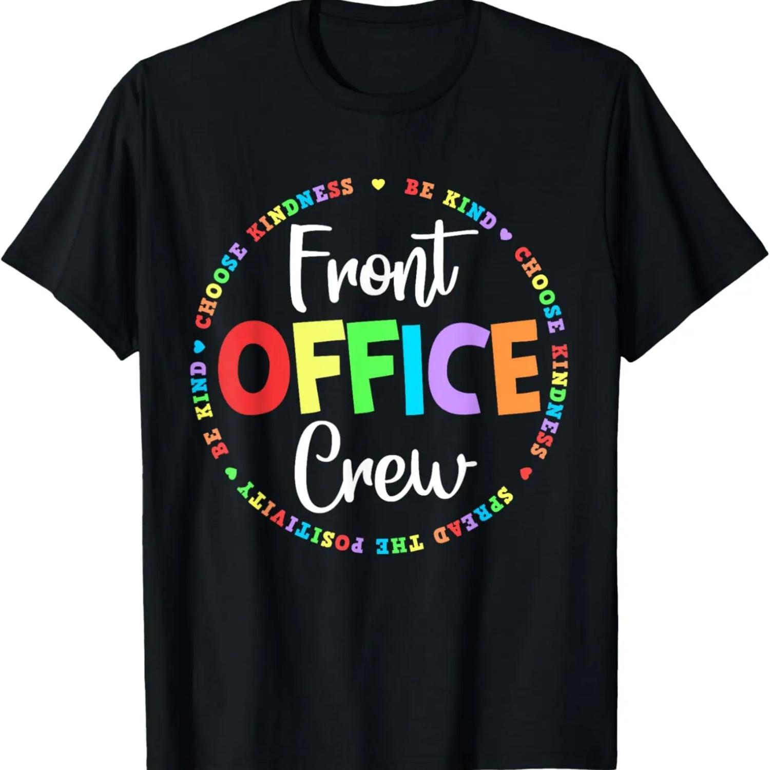 Cute School Secretary Admin Appreciation Front Office Crew T-Shirt S