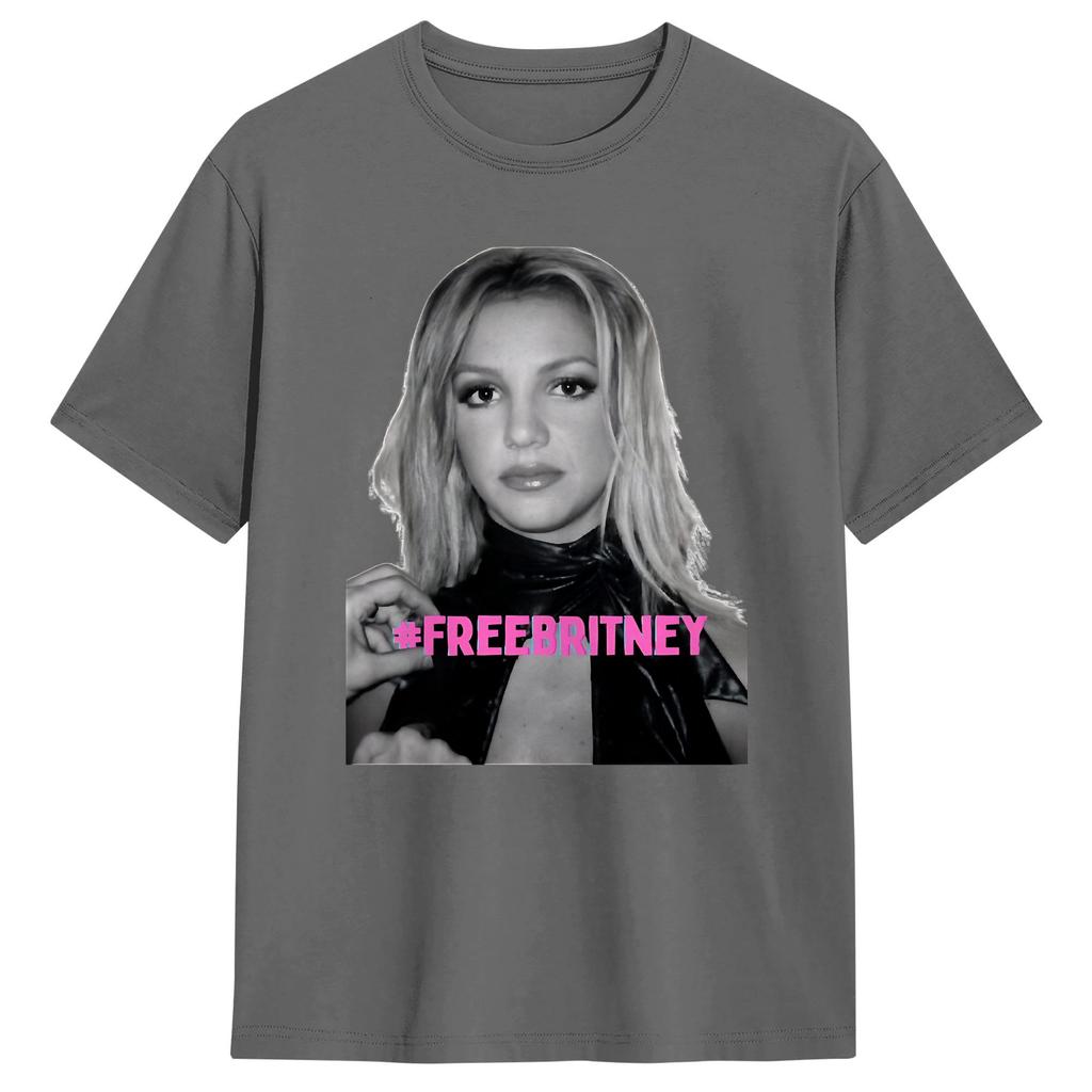 Unisex Free Britneys Spears Poster TShirts Cotton Tees Summer Streetwear Short Sleeve T Shirt ONeck Novelty Custom Logo Tshirt