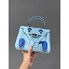 2025 Premium Head Layer Leather Smiling Face Bag+Millennium Doll Mini Bag Cute Crossbody Bag