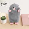 Cute Animal Stationery Pouch Cartoon Mole Pencil Case Plush Large Capacity Pen Pouch