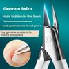 Coupe-ongles professionnel en acier inoxydable pour ongles incarnés, lame tranchante à bord droit, design moderne, non parfumé