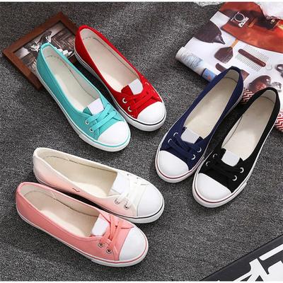 Frauen Casual Wohnungen Lace up Flache Schuhe Herbst 2024 Mode Komfortable Weibliche Leinwand Loafers Vulkanisierte Schuhe Damen Schuhe