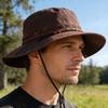 Yousheng Fisherman Hat Retro Style West Cowboy Bucket Hat with Adjustable Size Waterproof Quick Drying Outdoor Sun Protection