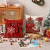 New Christmas Pillow Case Living Room Sofa Holiday Decoration Gnome Print Pillow Bedroom Bedside Pillow