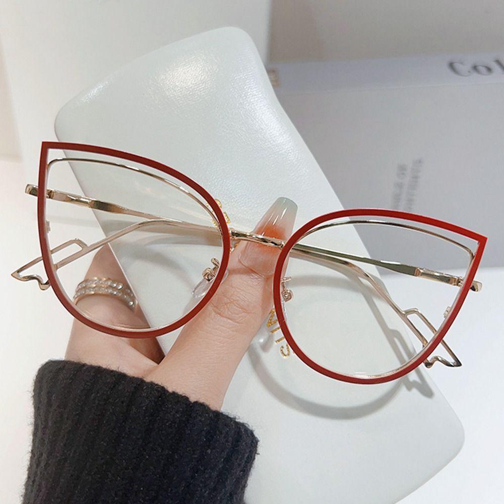 Blue Ray Blocking Anti-Blue Light Glasses Vintage Ultralight Metal Computer Goggles Eye Protection Frame Eyewear Women