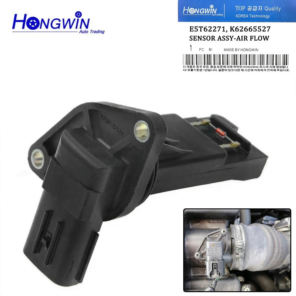 Air Flow Sensor Meter MAF For Mazda 3 6 CX-3 2018-2023 CX-5 CX-9 MX-5 2.0L 2.5L L4 2014-2018 E5T62271 K62668409 AF10423 1pc