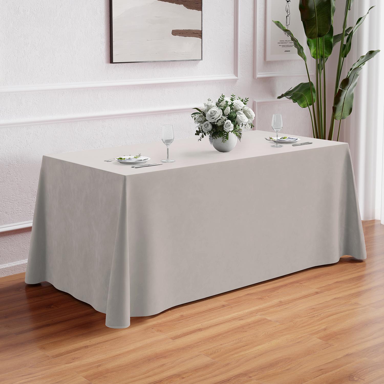 

Однотонная утолщенная скатерть из голландского флиса, прямоугольная накидка на стол, деловая скатерть, выставочная реклама, наземный маркетинг, офисная встреча 120*160cm