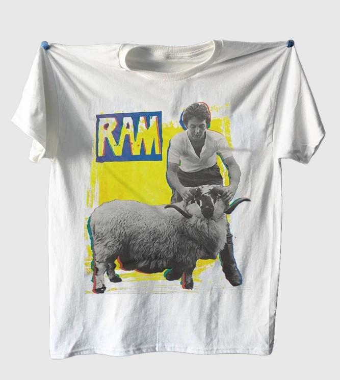 

Paul Mccartney hot new shirt Ram Album white Tshirt All sizes 2F724 Unisex T-Shirt XL