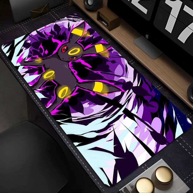 Mouse Pad Kawaii Flower Pattern XXL Keyboard Rug Laptop Japan Anime PpokemonS Mousepad PC Cute Eeevee Gamer Cabinet Desk Mat