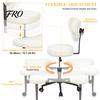 Computer Office Special-shaped Meditation Yoga Chair, Chair with Back Support, Cross Legged Wheels, Criss Desk Kneeling for Home Yoga, Adjustable