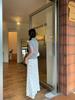 Korean-Style Floral Lace Fishtail Skirt Set for Women