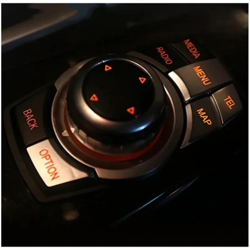 ABS Car Interior Multimedia Control Switch Start Stop Buttons Cover Trim Stickers For Bmw 5 Series F10 5GT F07 X3 F25 X4 F26