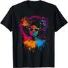 Black Queen Afro Melanin Graphic Tees for Women and Girls T-Shirt