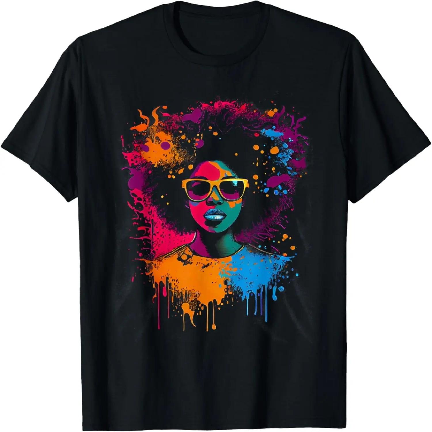 Black Queen Afro Melanin Graphic Tees for Women and Girls T-Shirt S