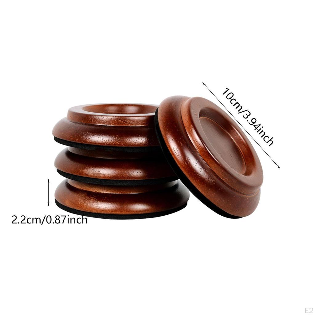 4 bucăți tampoane pentru cupe pentru roțile de pian, antiderapante, suport pentru suport pentru picioare, suport pentru picioare anti zgomot.