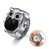 JEWELRYWE Ring Watch Simple Large Dial Popular Waterproof Analog Quartz Business