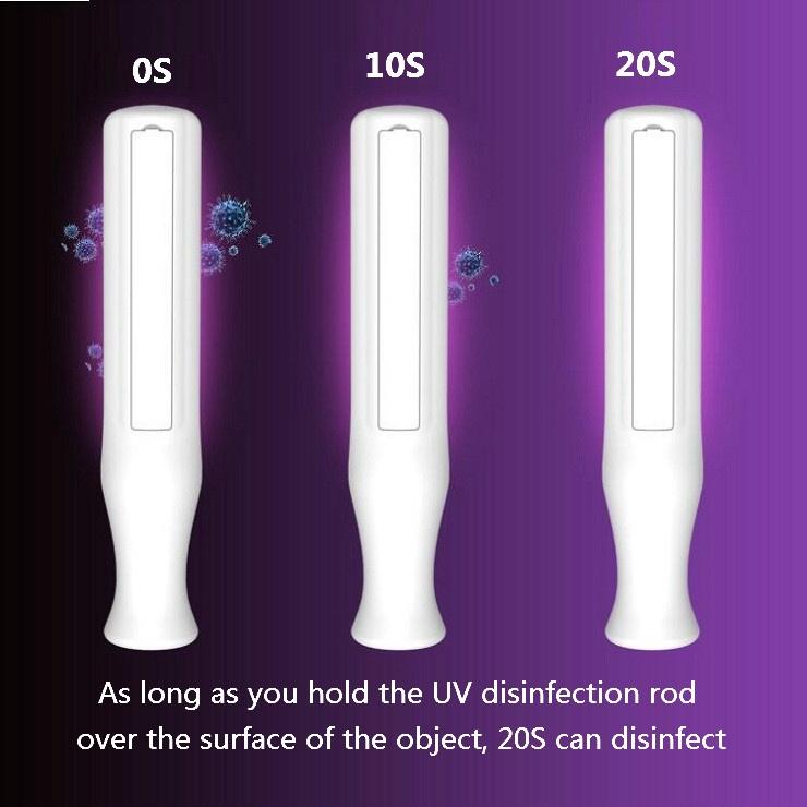 5W Tragbare UV-Bakterienlampe Tierdesinfektion Ozon-Sterilisator Licht Zuhause Milbenabtötung Sterilisation Ultraviolette Röhrenlampe 35 * 178mm