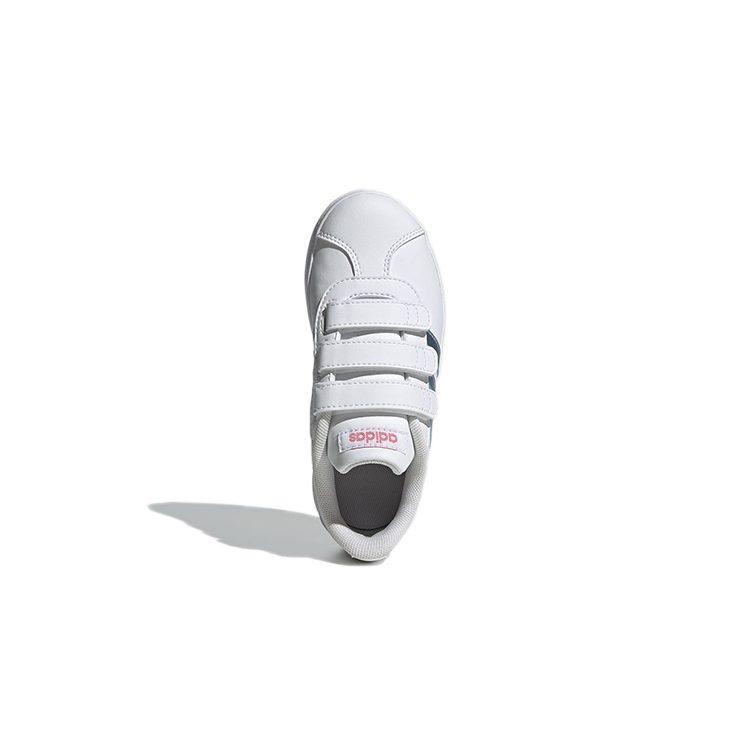Adidas VL Court 2.0 J 'White Vision Metallic' GW2341
