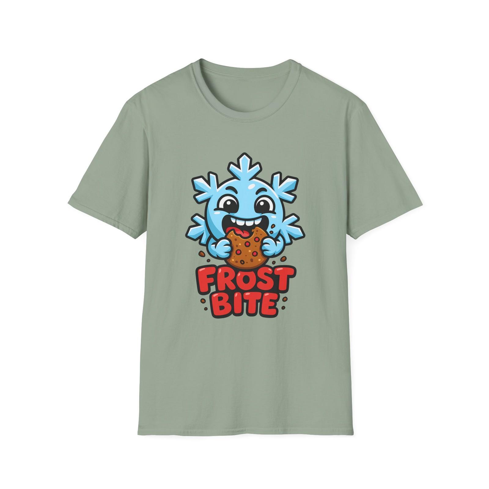 Unisex Softstyle T-Shirt Mens Womens Tees Top Chibi Snowflake Gingerbread Frost Bite Funny Holiday XL
