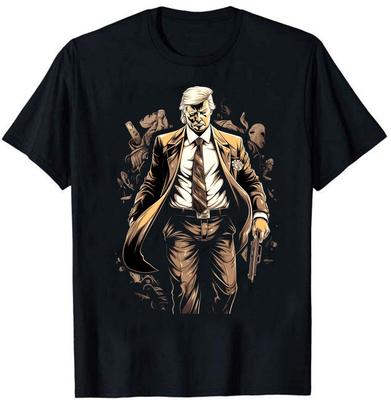 TRUMP Gangster In Black Suit Funny Gift T-Shirts Unisex T-Shirt
