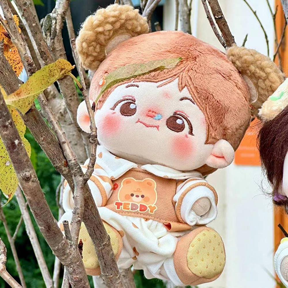 20CM Cartoon Animal Jumpsuits Multicolor Doll Pajamas Kawaii Doll Clothes Cotton Stuffed Doll