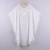 Hollow Out Swimsuit Cover Up Dress Loose Beachwear Shirt Fashion Summer Sunscreen Smock  for Women
