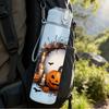 1PC Pumpkin Face Halloween Moon Print 750ml Color Plastic Sports Water Bottle Leakproof Flip Straw Lid Suitable for Sports Office Home Use