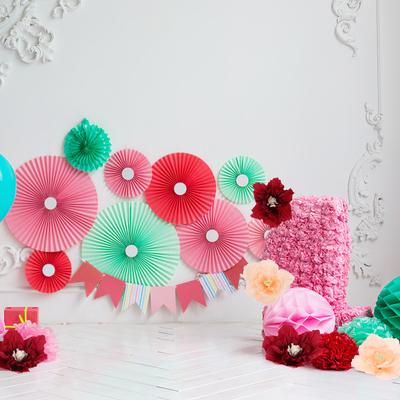 10Pcs Paper Flowers Decoration Stereoscopic Home Party Wall Hanging DIY Craft Birthday Wedding Background Ornament