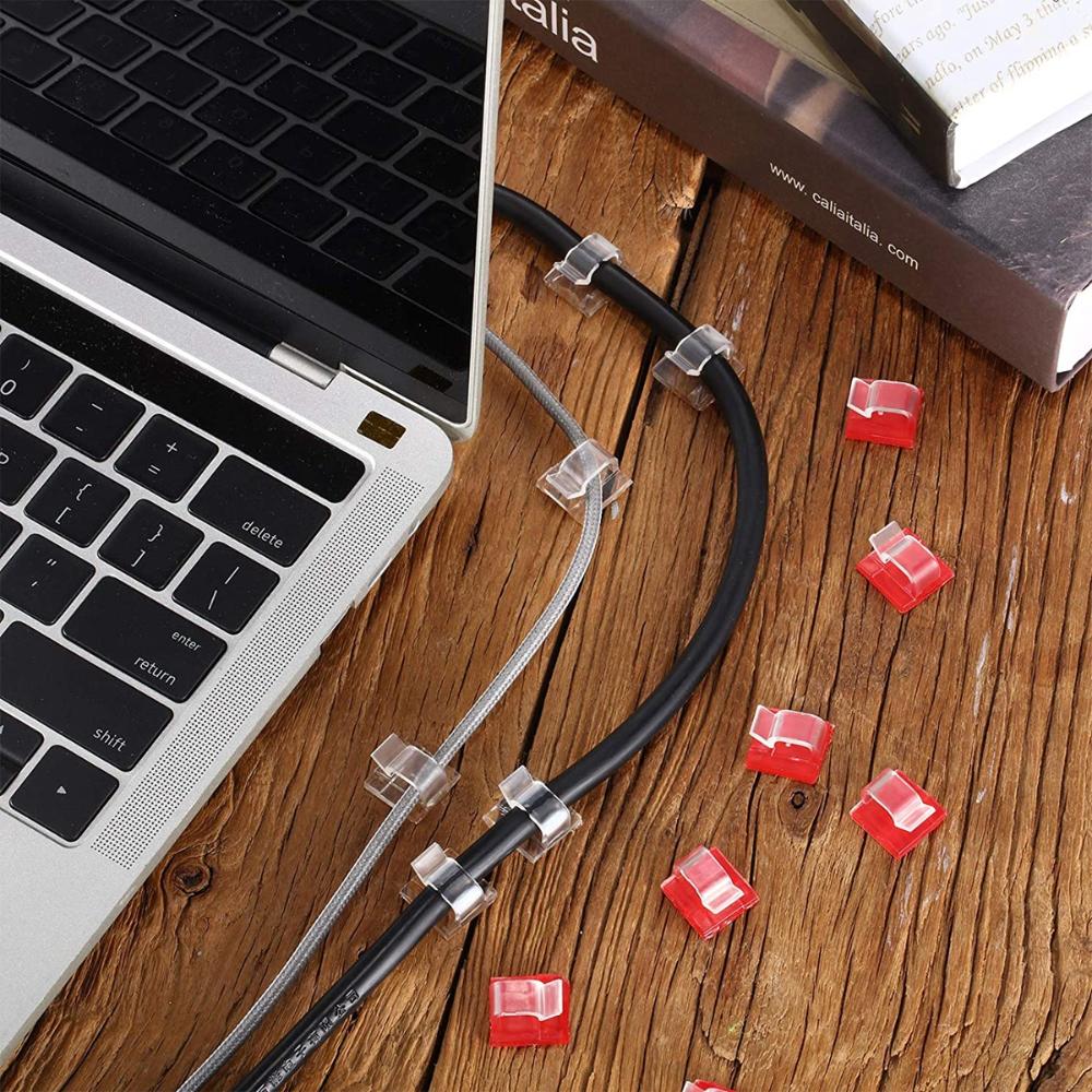 Christmas Mini Self Adhesive Outdoor Hooks Wire Holder Light Clamp Cable Clips