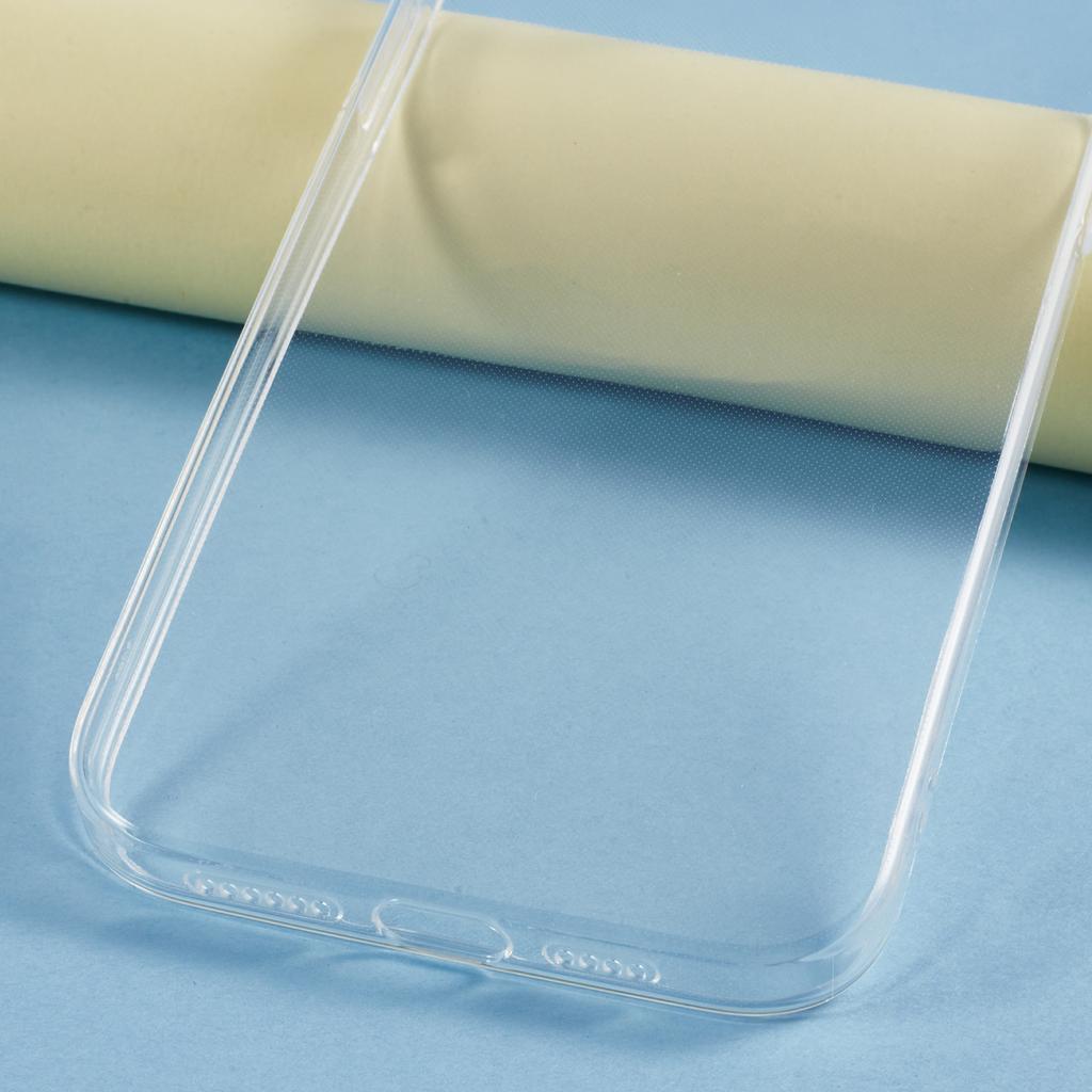 UNITHIN För iPhone 14 Plus Skal Ultratunt 0,7 mm Genomskinligt TPU Anti-Fall Telefonskydd Precisa Utskärningar