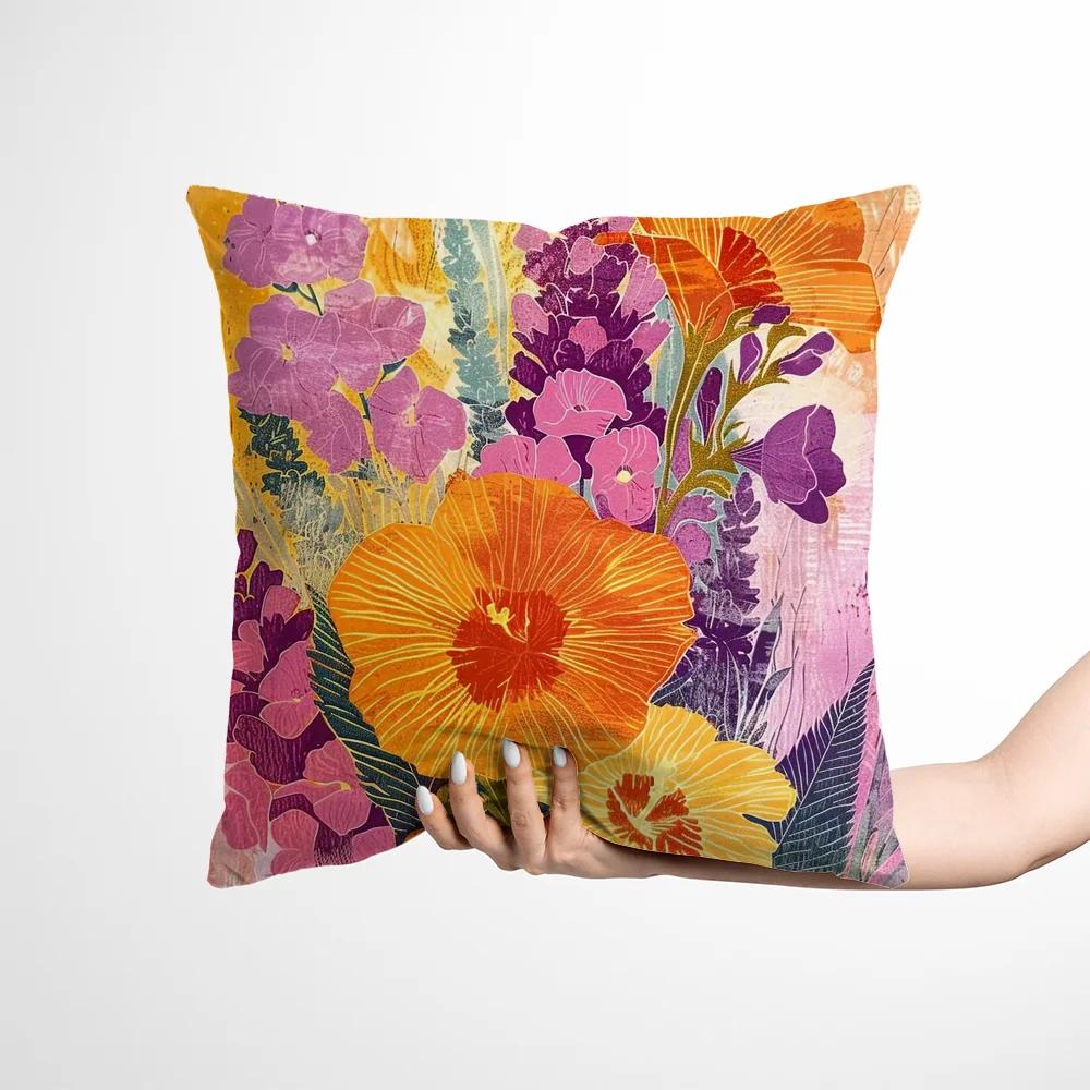 Sofa Decorative Pillow Covers and Flowers Short Plush Pillowcase Pillowcases for Pillows x Cushion Cover Cushions