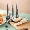 Taipintee 10-Piece Bread Baking Pan Set, Conical Cylinder/Round Tube Bidirectional, Stainless Steel, Silver