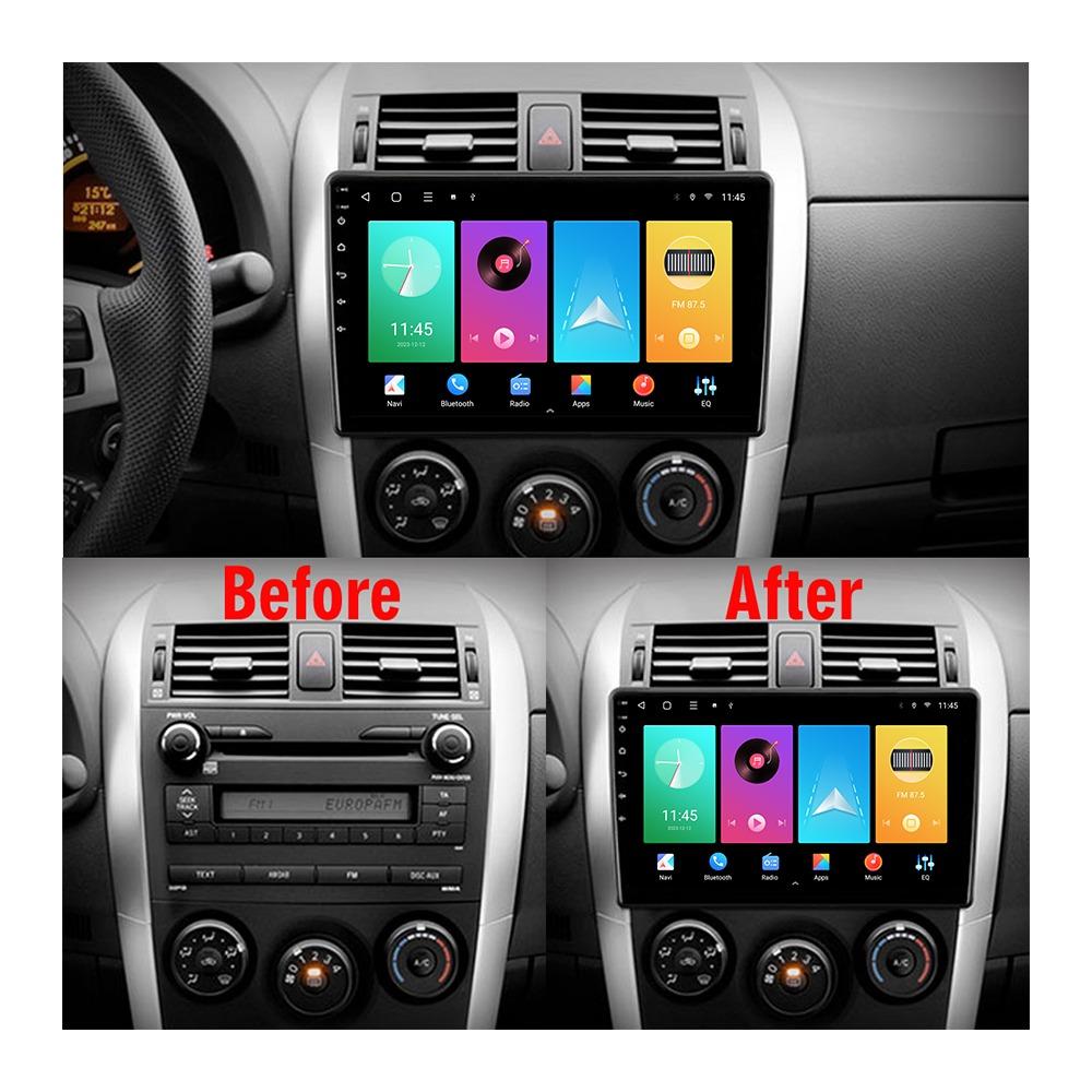 Car Radio Android Auto Carplay For Toyota Auris 1 E150 Blade 2006-2012 Multimedia Player Head Unit Stereo GPS Navigation BT WIFI 1+16GB