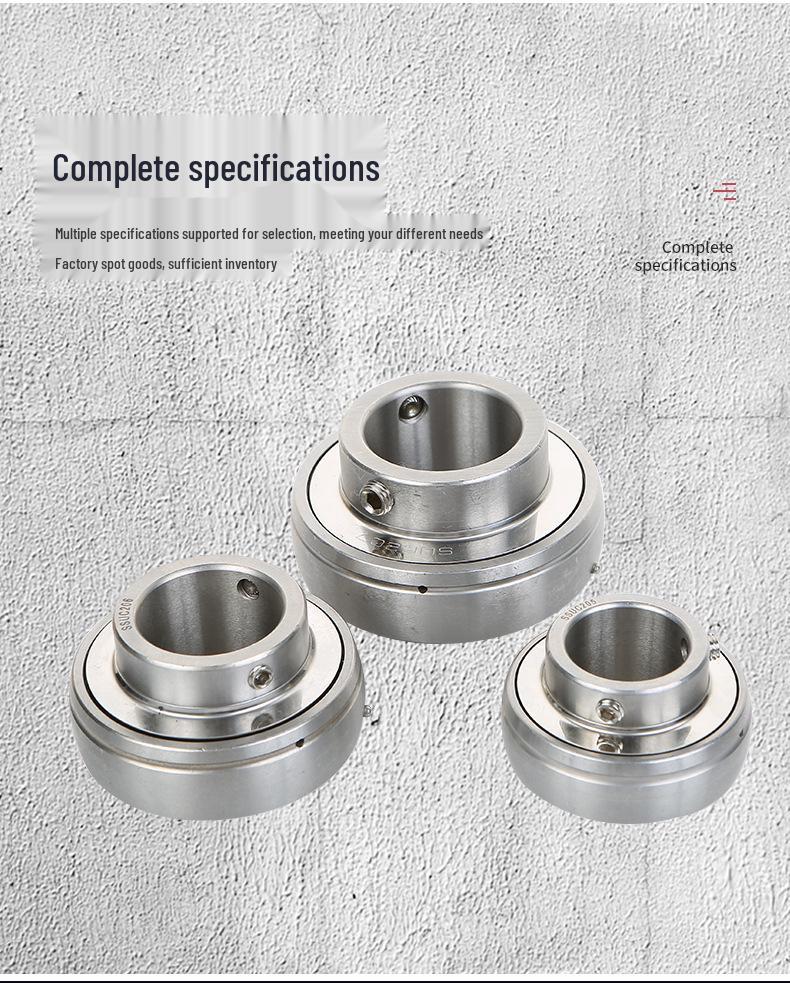 Stainless Steel High-Temp Corrosion Resistant Bearings SUC201-SUC212, Material 420