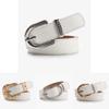 Simple Sophistication Pu Leather Belt With Metal Buckle For Fashionable Outfits
