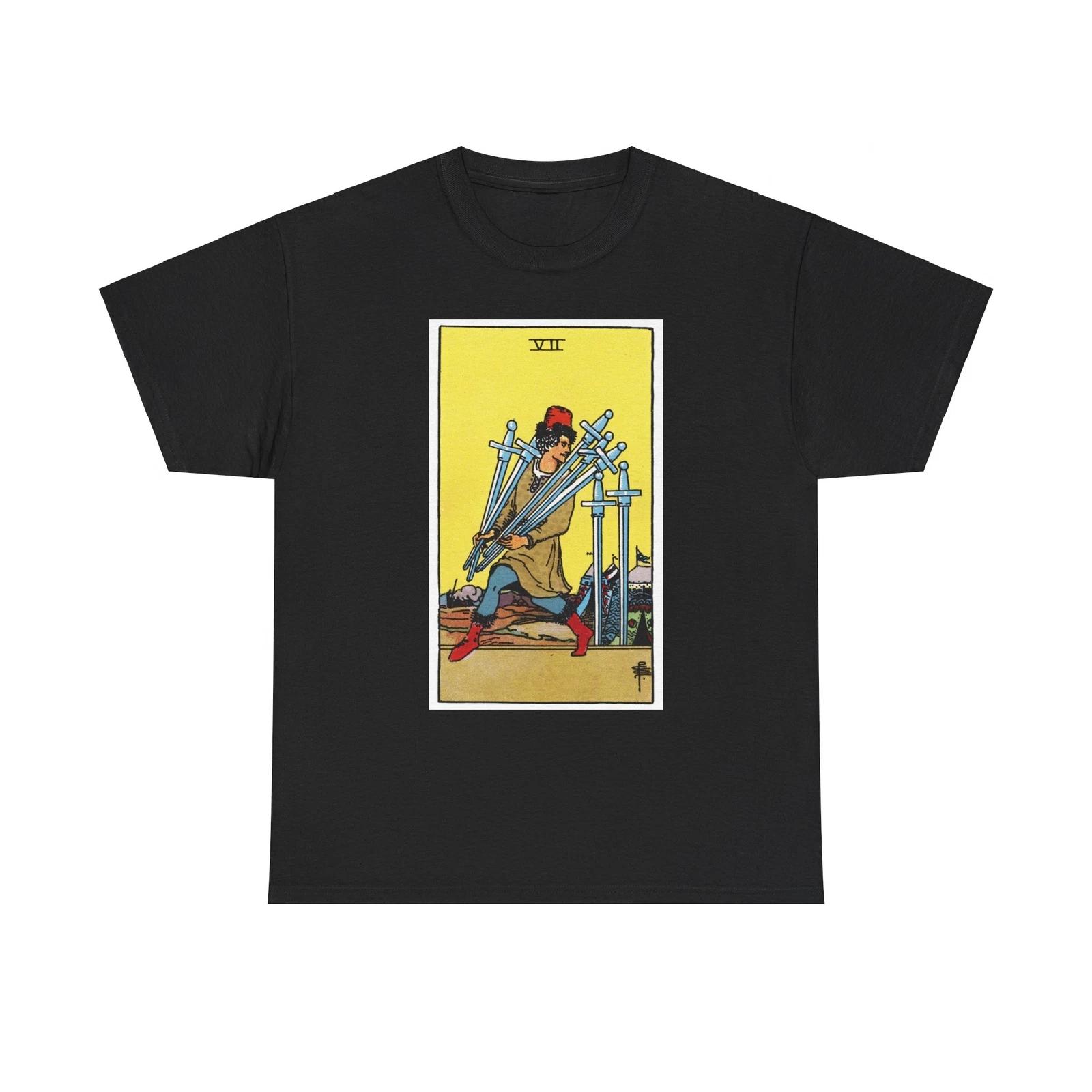The 7 of Swords (Tarot Card) T shirt 2XL