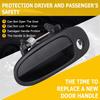 OCPTY Door Handle Exterior Front Driver Left Side Replacement fit 1993-1997 for Geo Prizm for Corolla Outside Door Handle Black