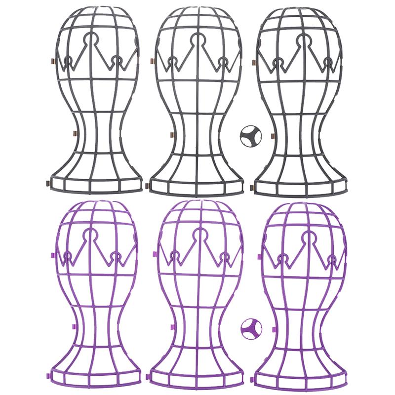 1X Wig Stands Hat Cap Holder Storage Rack Wigs Support Dryer Tool Foldable Wig
