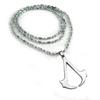 Herr Assassin's Creed Altair Spel Logotyp Stål Cosplay Kedja Hänge Halsband