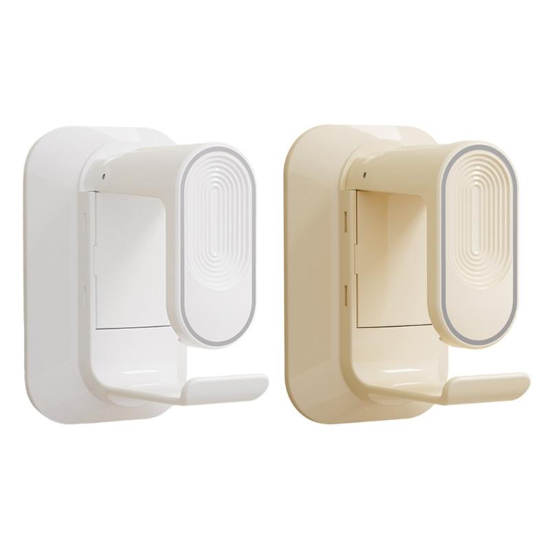 Adjustable Tension Shower Hook Space Efficient ABS Bathroom Storage Solution Telescopic Wall Mounted Storage Rack