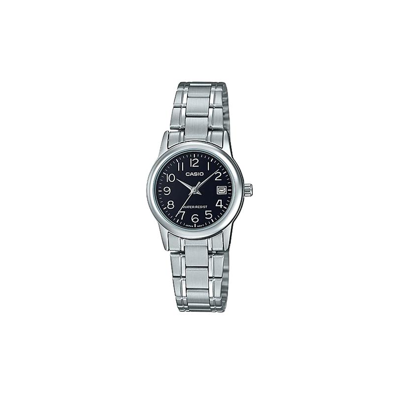 Casio STANDARD Series Simple and Versatile Stainless Steel Strap Quartz Women s Watch Black Dial Quartz Movement Stainless Steel Strap LTP-V002D-1B чёрный