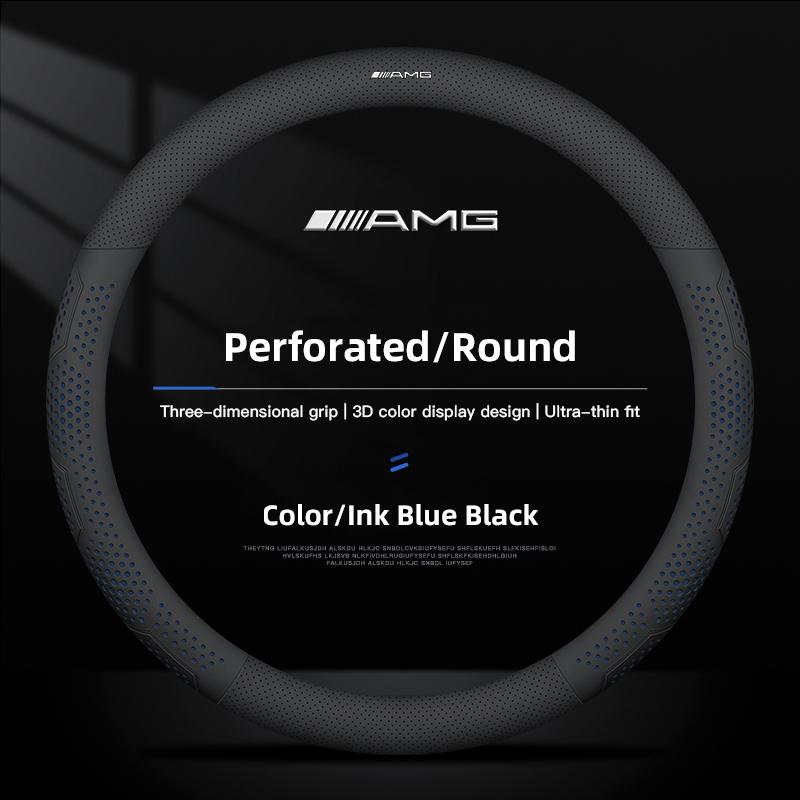 

Car Styling Leather Steering Wheel Cover Auto Accessorie For Mercedes Benz AMG W203 W206 W220 W205 W211 W212 W201 W168 W167 W169