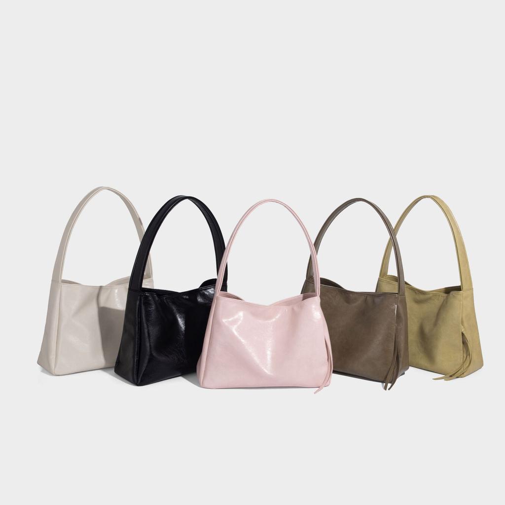 Korean Style Large Capacity Underarm Bag for Women 2025 New Fashion Commuter Shoulder Bag High-end Casual Tote Bag