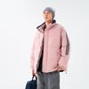 Winter Trend Striped Stand-up Collar Loose Cotton-padded Clothes Couple Style Warm Versatile Cotton-padded Jacket Men
