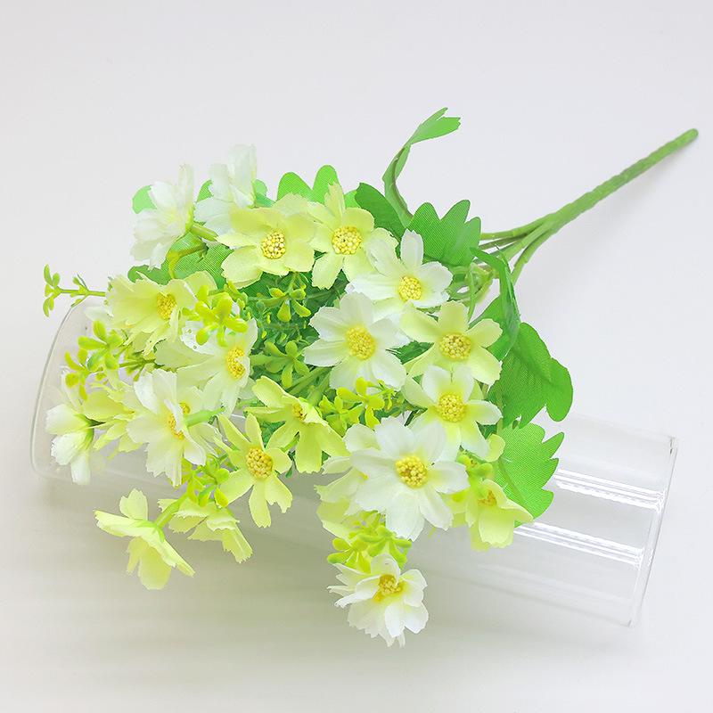 

1Pcs Home Room Wedding Garden Decor Fake Flower 28 Heads Red Artificial Flower Uv-Resistant False Silk Flower Bouquet A1