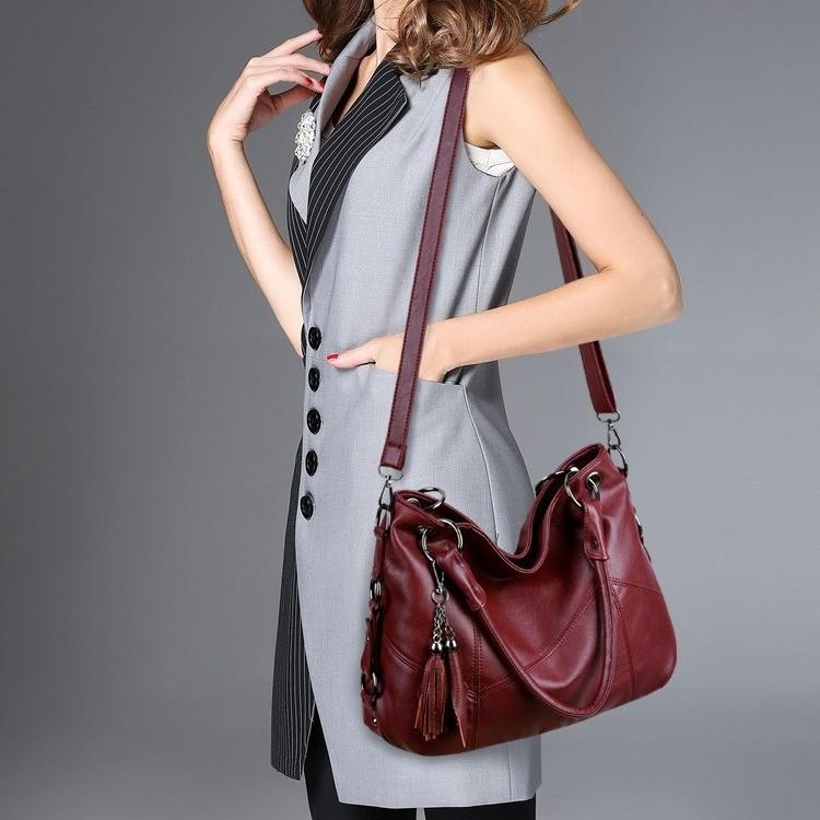 Upscale Large Tote Bag In Timeless Black With Spacious Design Features Stylish