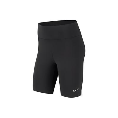 Leg-A-See Pantalones Cortos Ajustados Deportivos para Yoga, Ciclismo, Fitness para Mujer, Bordado Pequeño Swoosh, Negro CJ2662-010