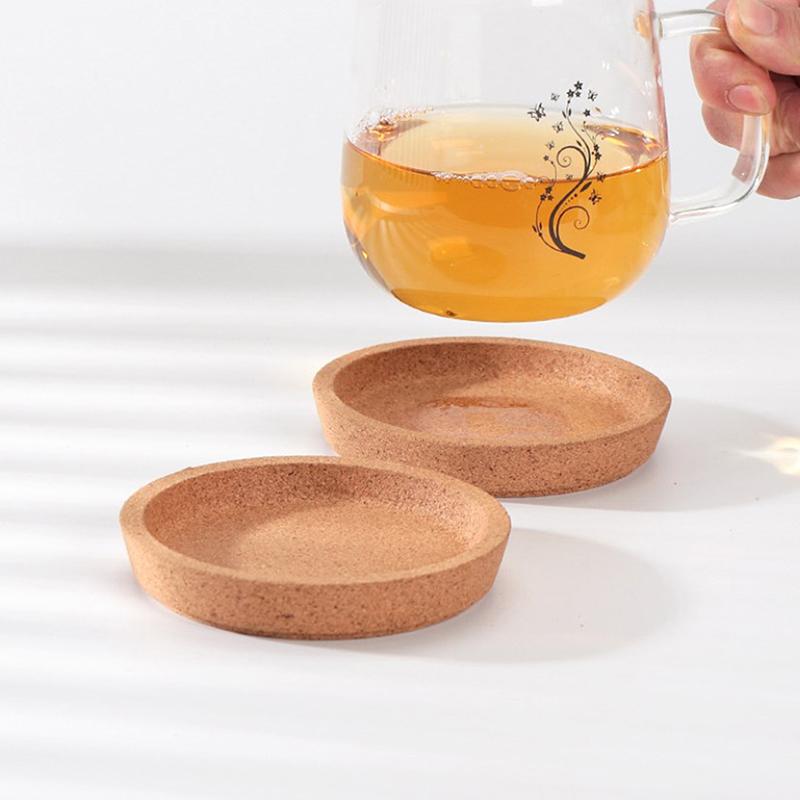 1Pc Non-Slip Cork Coasters Heat Resistant Wooden Cup Mat Anti-Hot Heat Pad Placemats Mug Holder Tea Coasters Tableware Decor