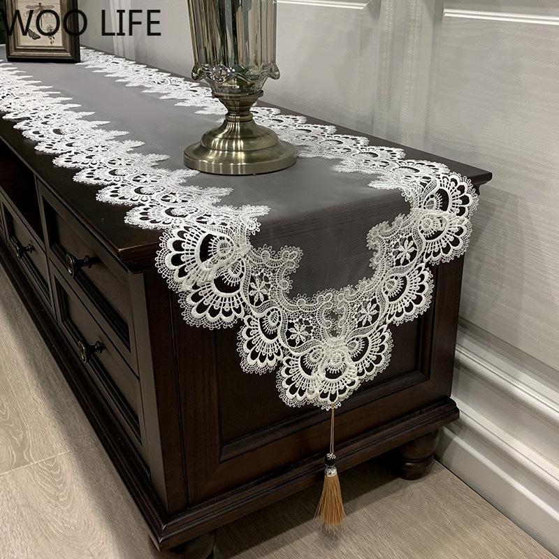 American-style Coffee Table Cloth, Lace Fabric, European-style Dressing Table Dust Cover