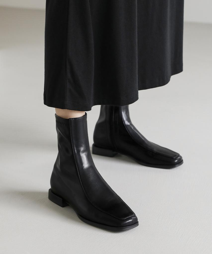 Sappun Laurenti Square Sock Ankle Boots Ver.2 (2Cm) (B Type)